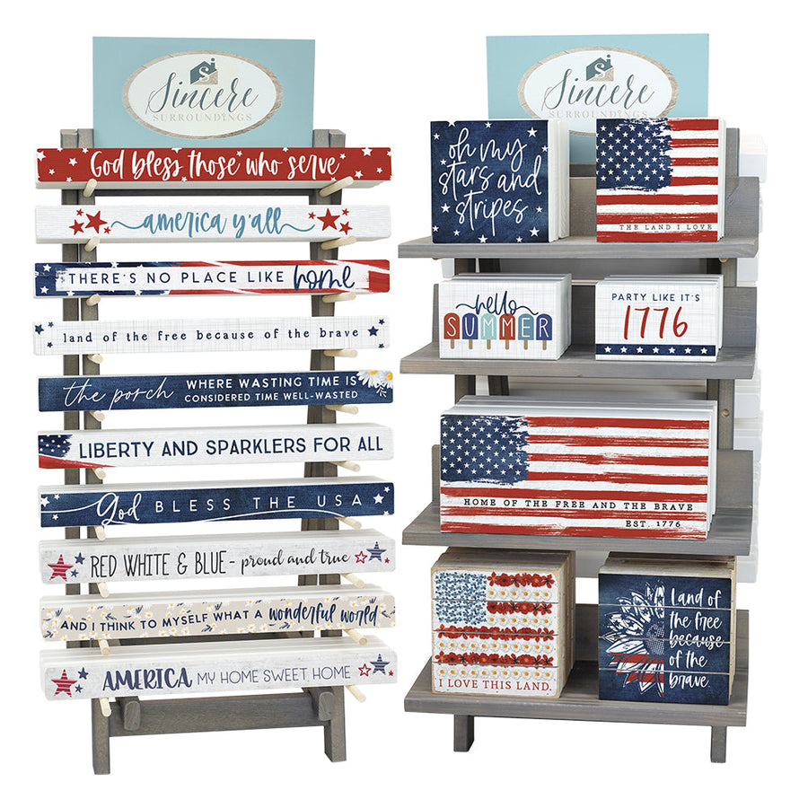 Americana Summer A-Frame Countertop Display Bundle 2025