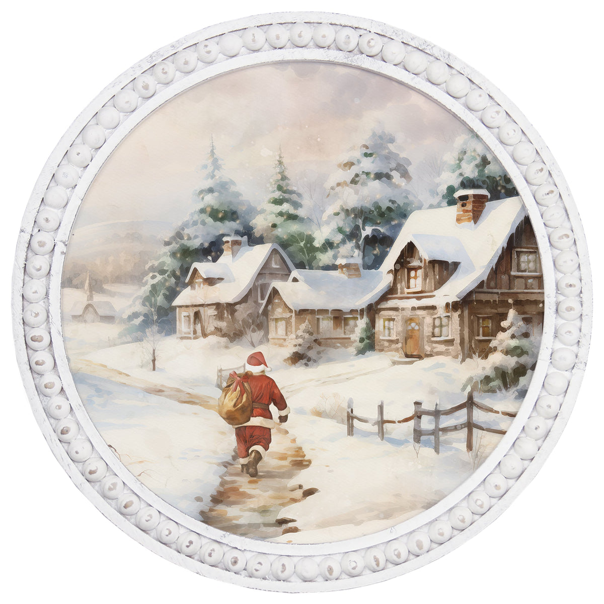 Santa Walking Home