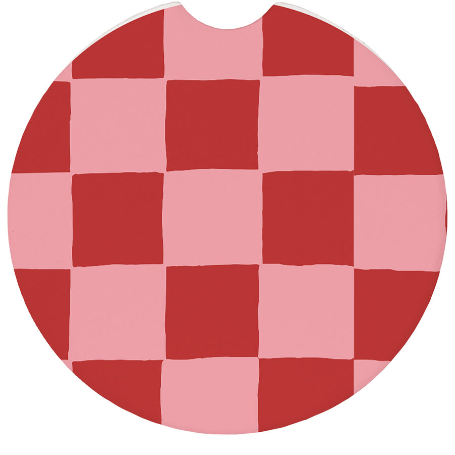 Pink Red Checkers