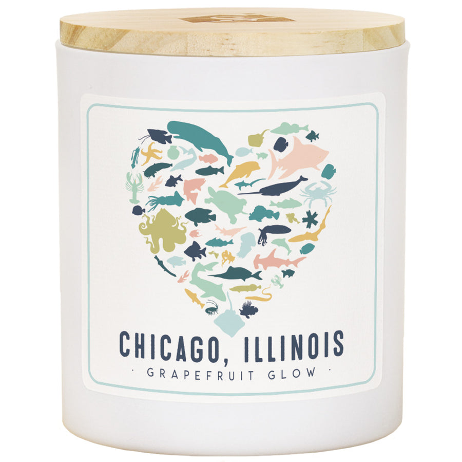 Colorful Sea Life Heart LOC - GRP