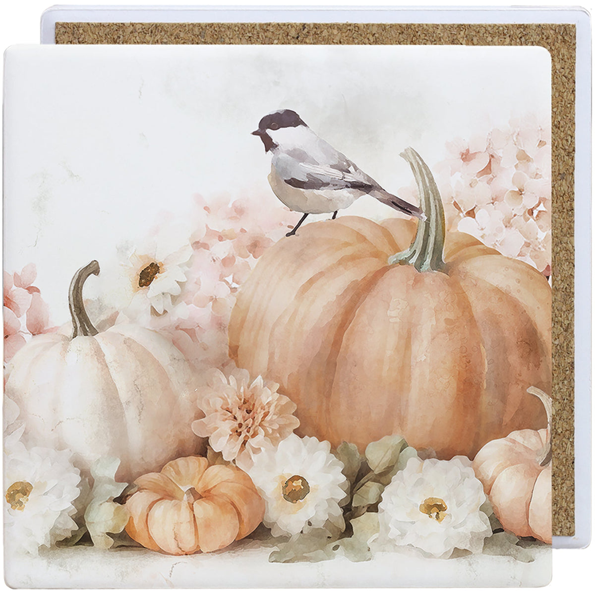 Hydrangea Bird Pumpkins