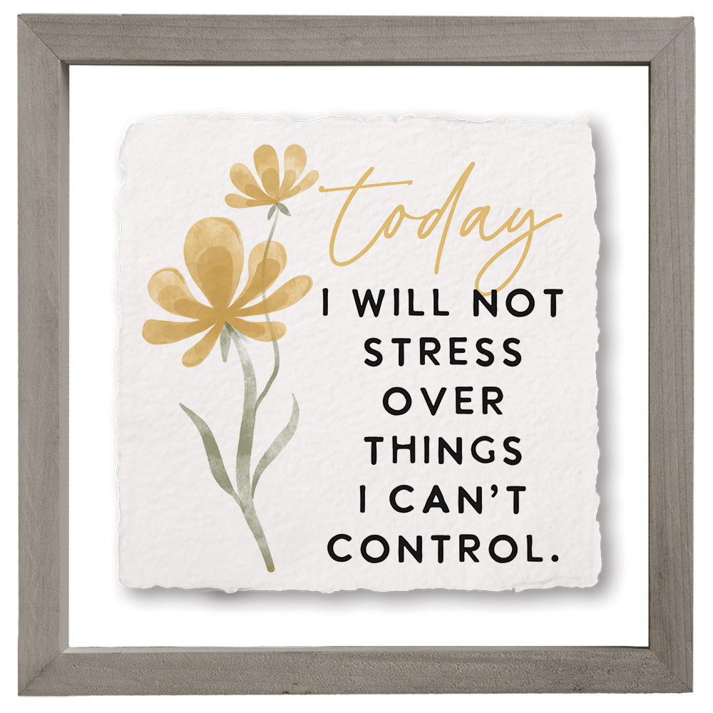 Today I Will Not Stress