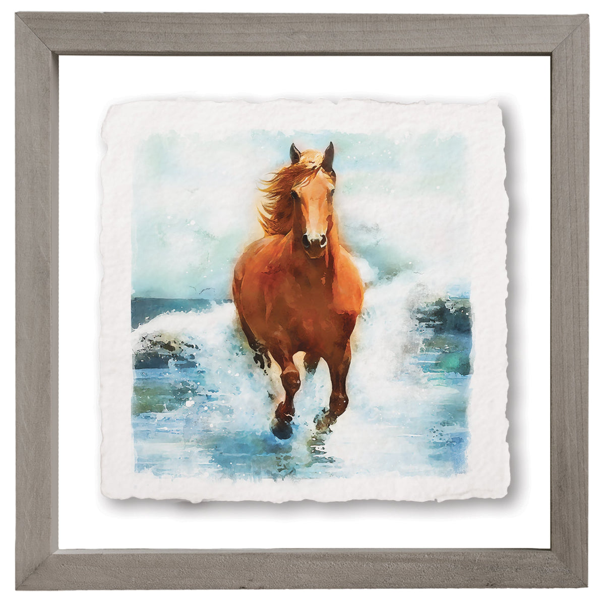 Horse Running Beach