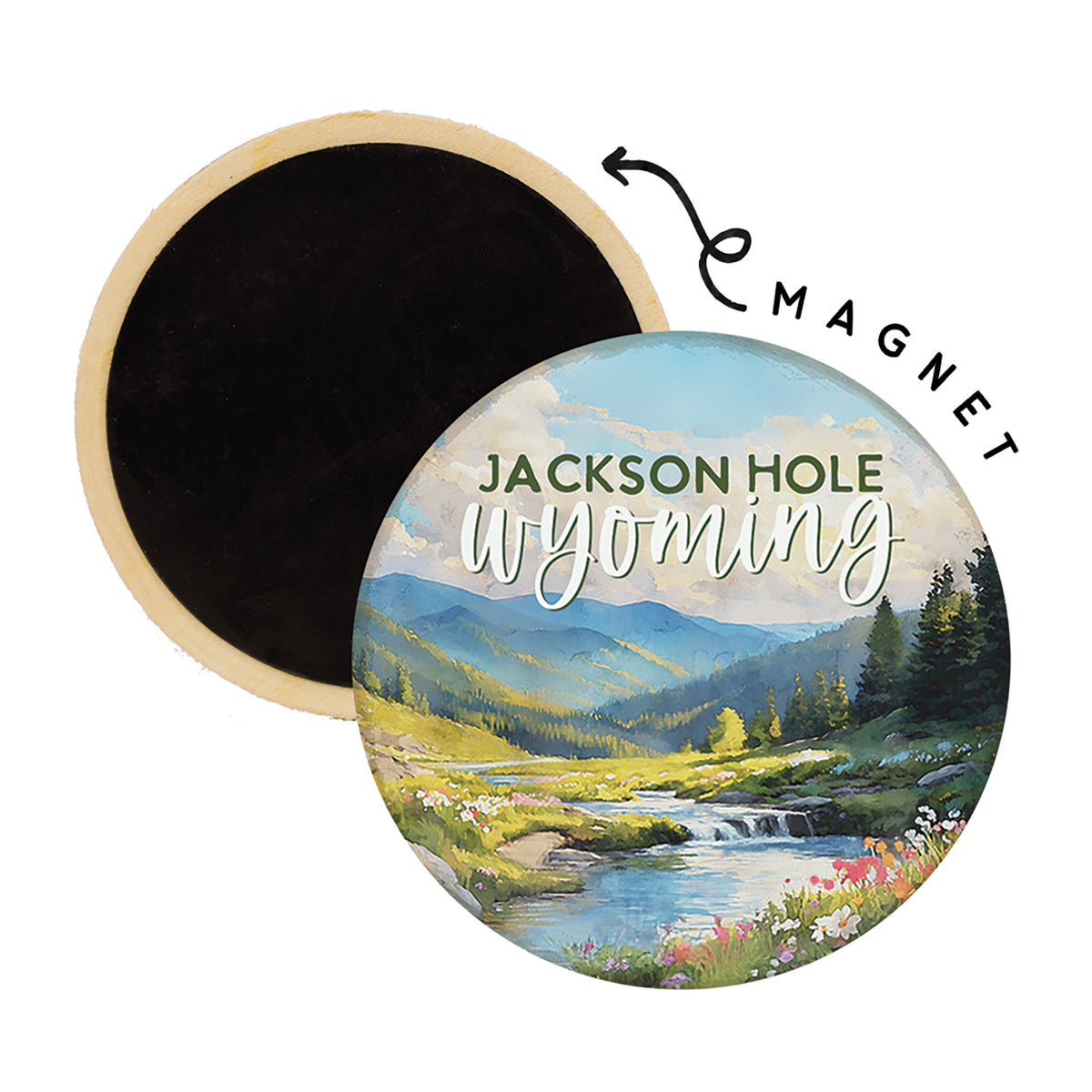 Floral Mountain Scene LOC
