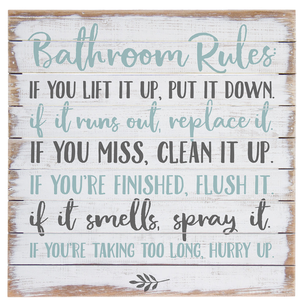 Bathroom Rules