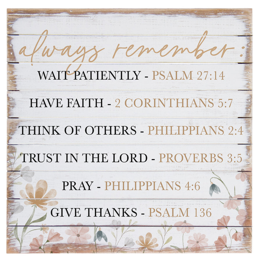 Always Remember Verses