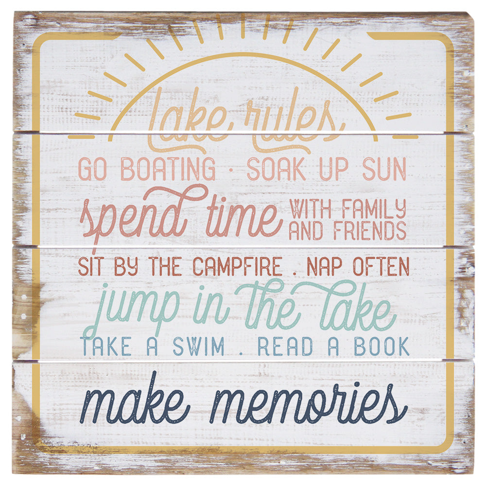 Lake Rules Sun PER 6"