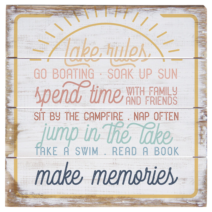 Lake Rules Sun PER 6"