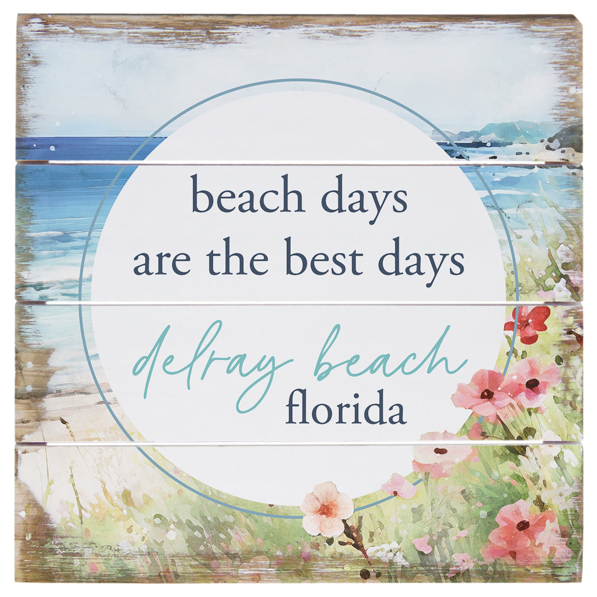 Beach Days Flowers LOC - 6"