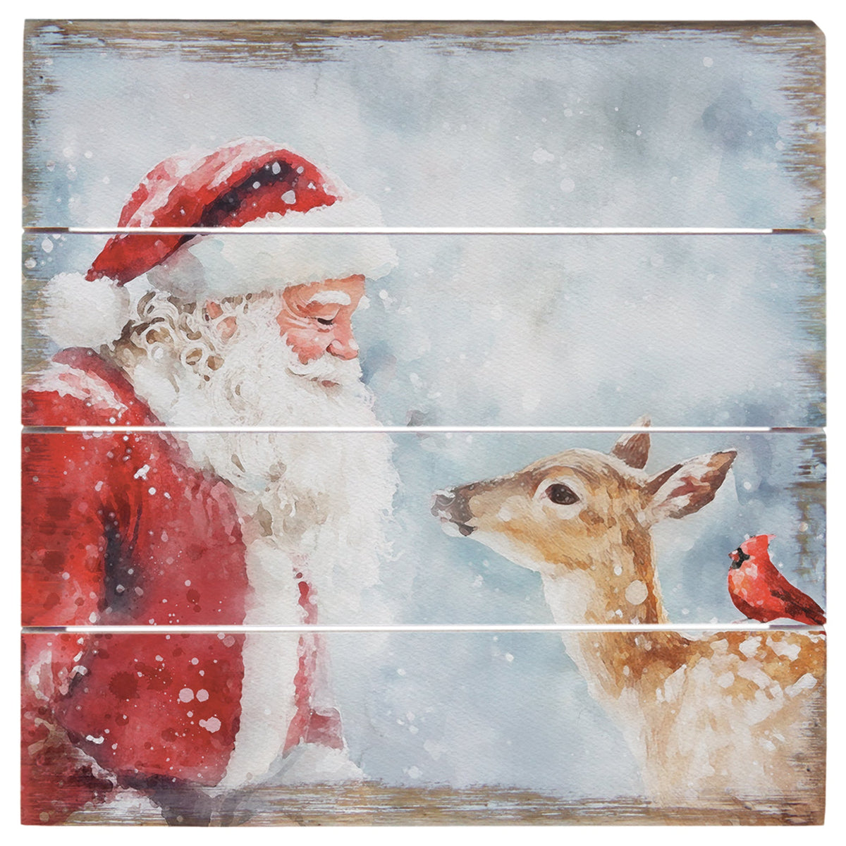 Santa Deer Cardinal 6"
