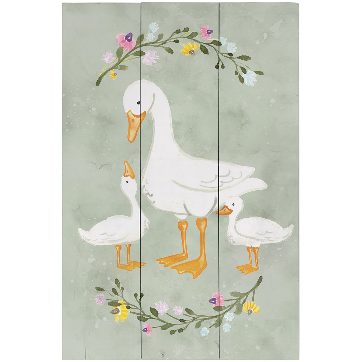 Mama Geese Babies Art