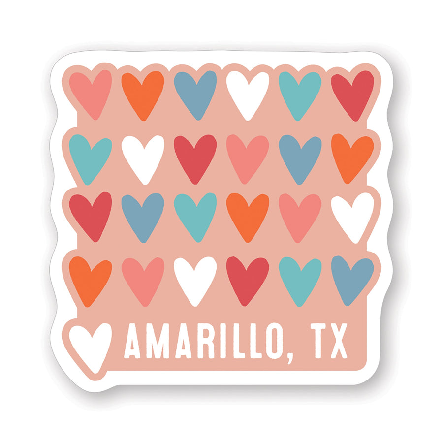 Colorful Hearts Pink LOC