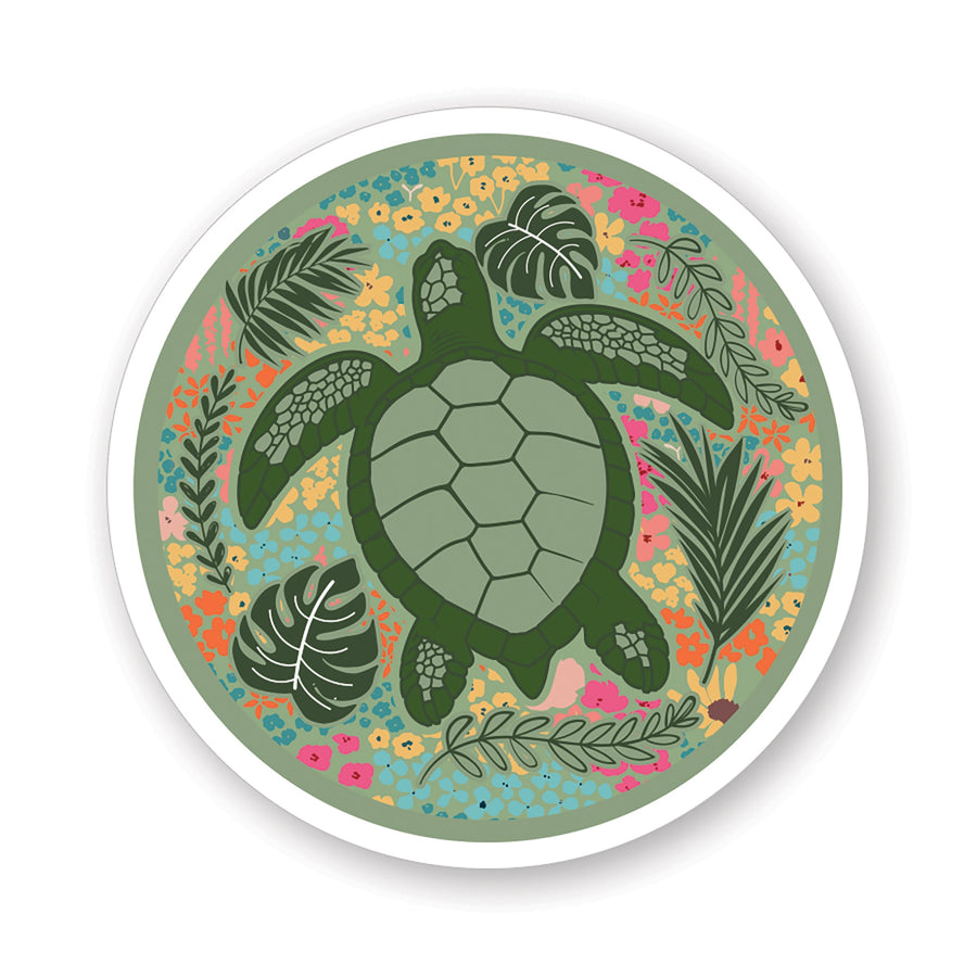 Floral Turtle Circle