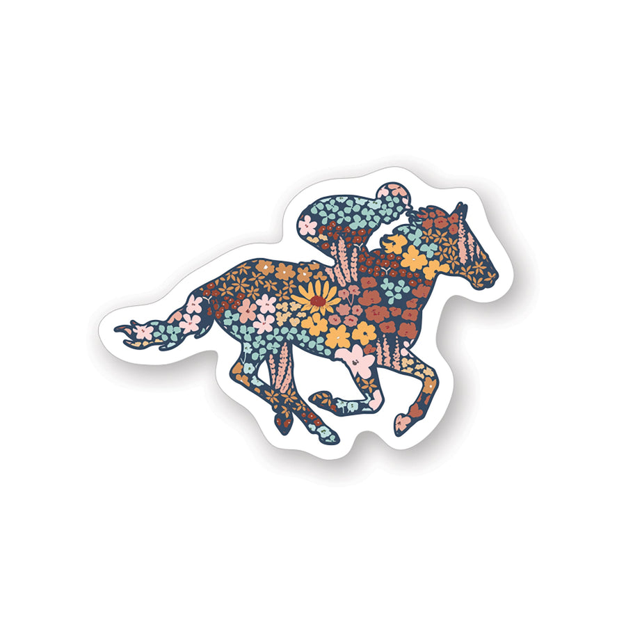 Floral Jockey Horse