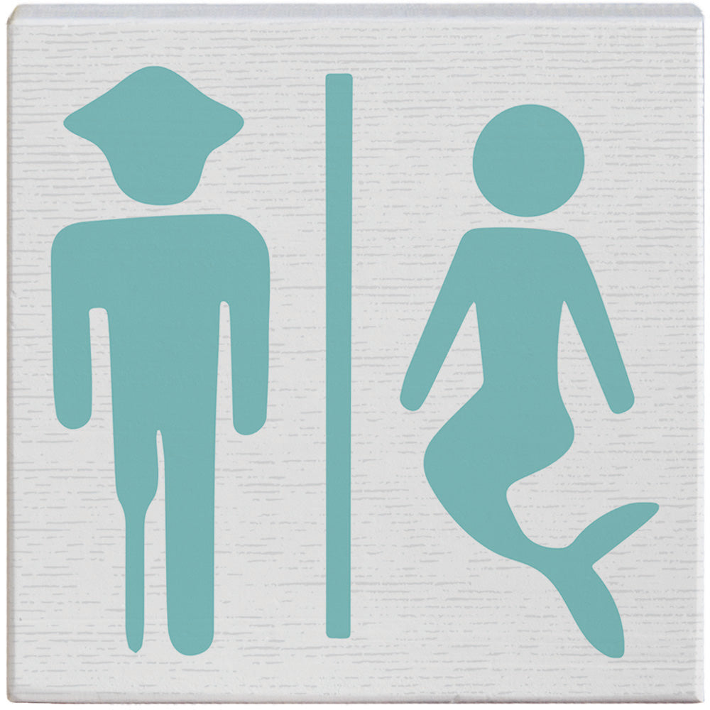 Mermaid Bathroom Sign