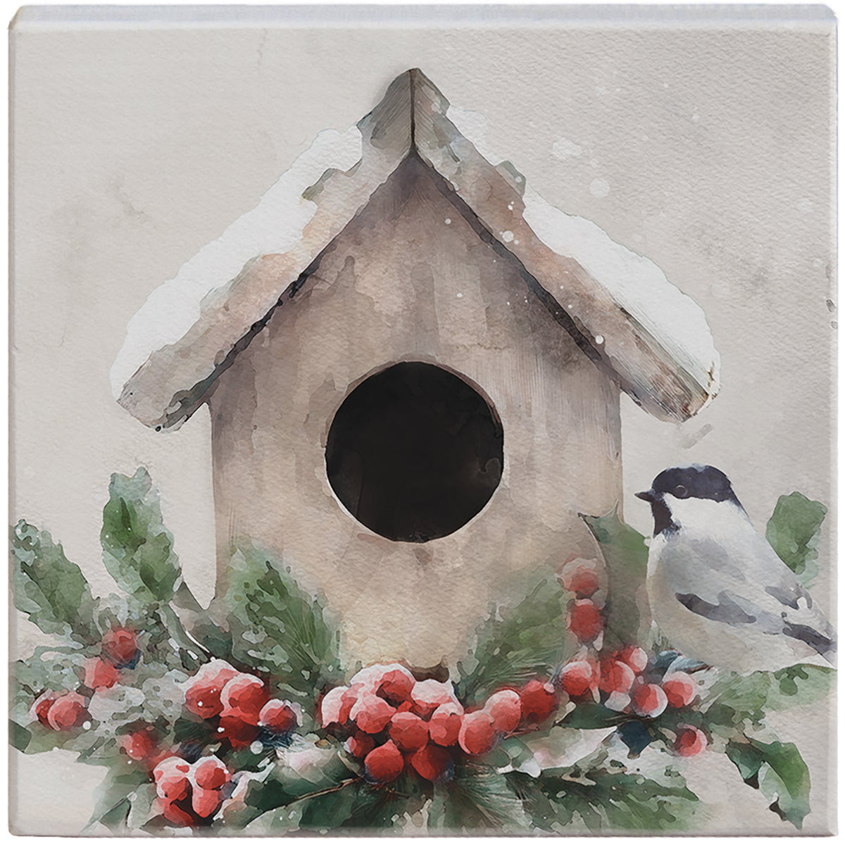 Birdhouse Red Berries