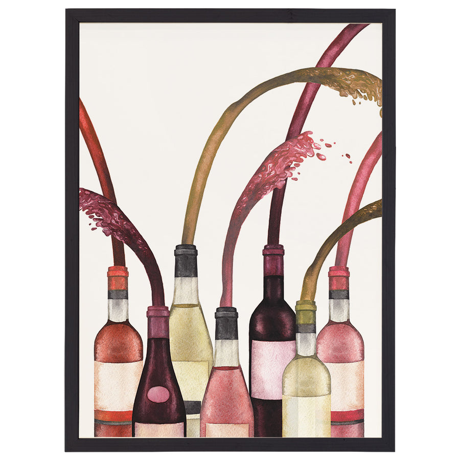 Wine Bottles Spraying