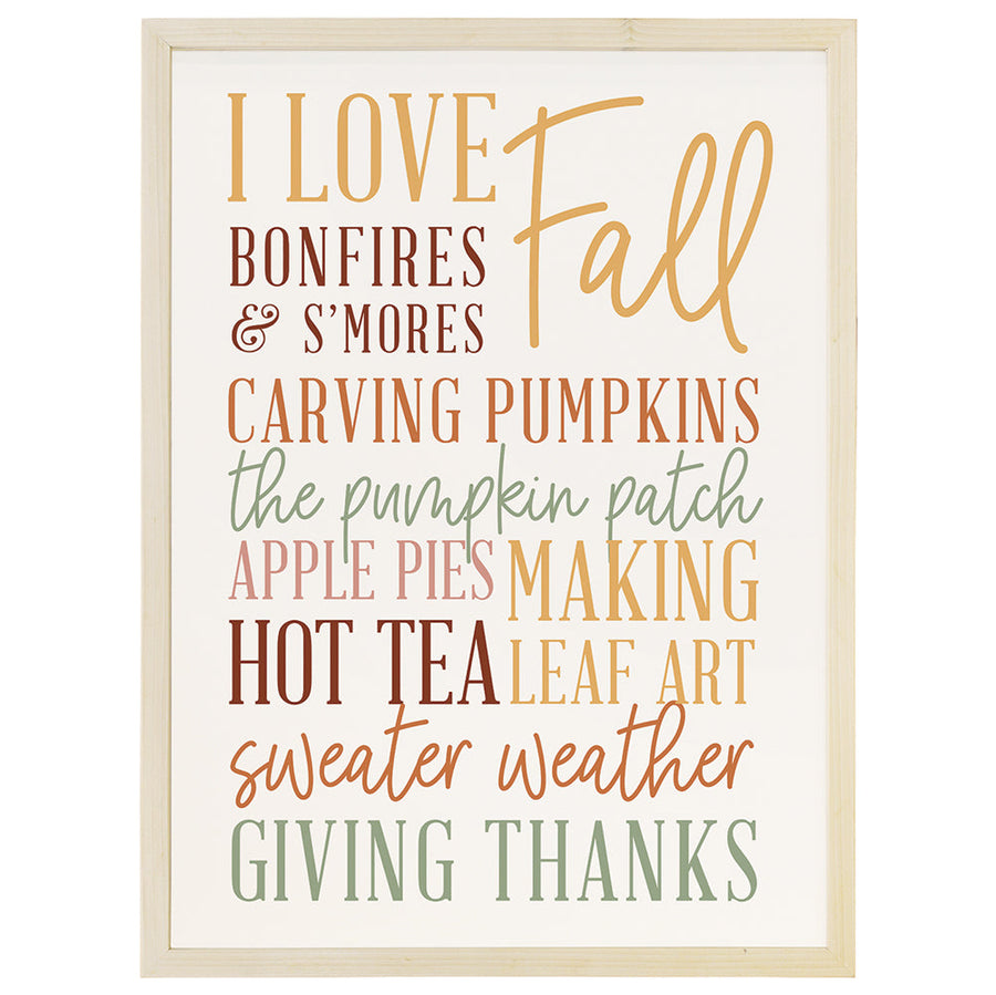 I Love Fall Collage