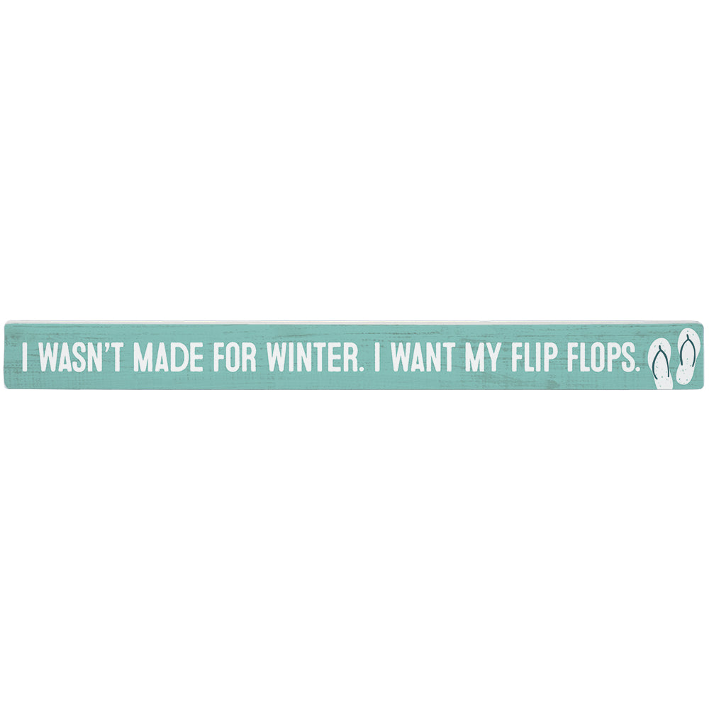 Winter Flip Flops Blue