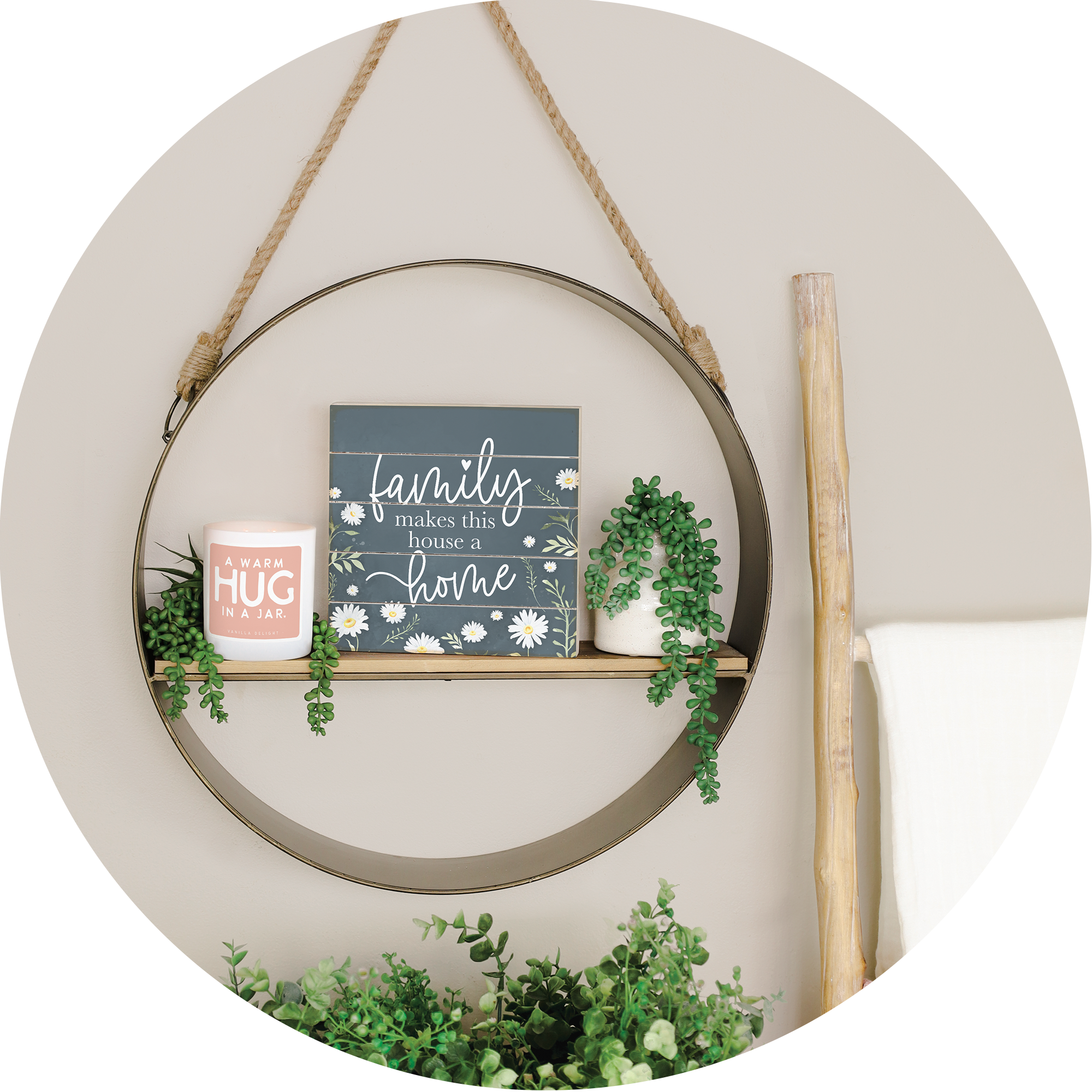 Wall Shelves & Centerpiece Decor