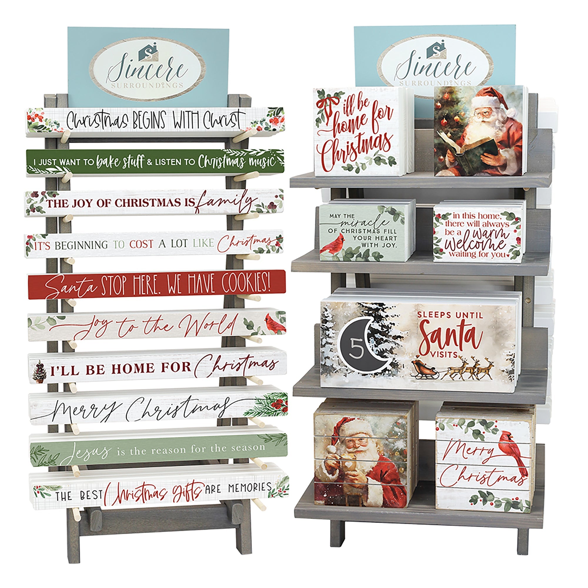 Classic Christmas A-Frame Countertop Display Bundle 2026 