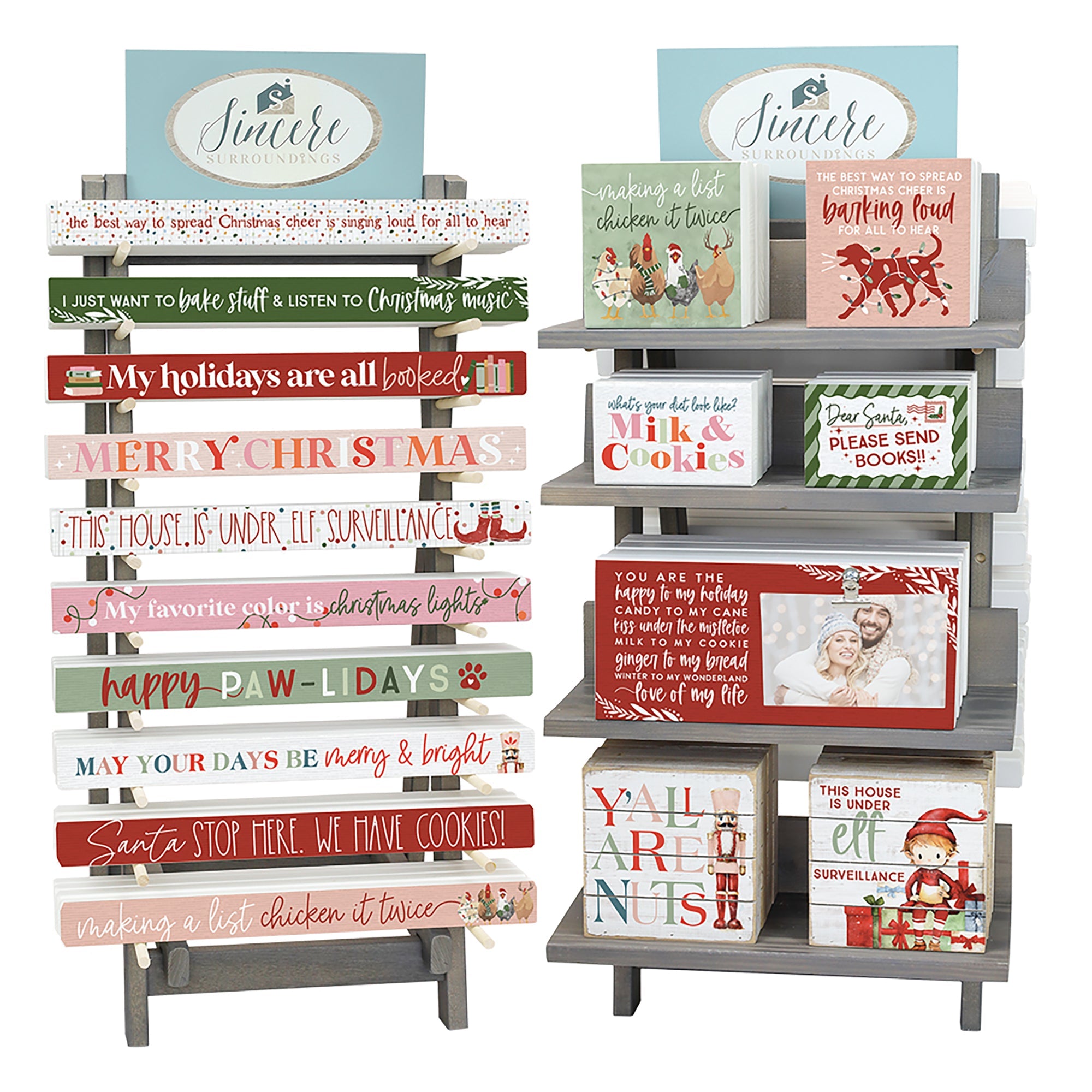 Merry + Bright Christmas A-Frame Countertop Display Bundle 2026 