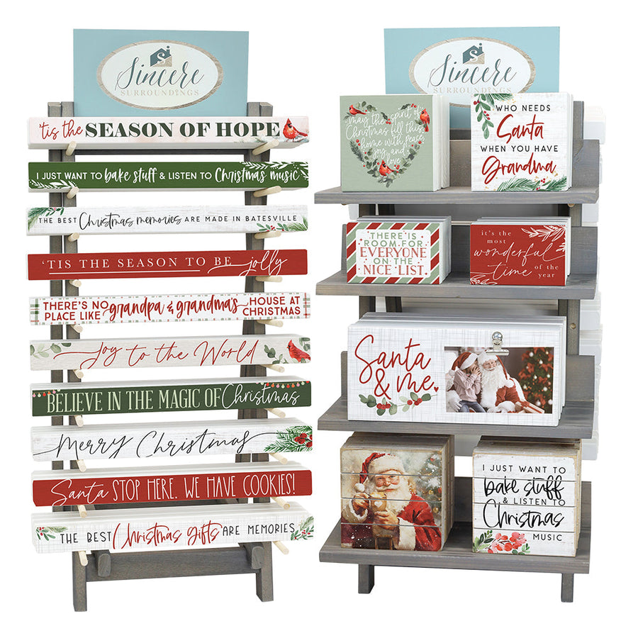 Classic Christmas A-Frame Countertop Display Bundle 2025 