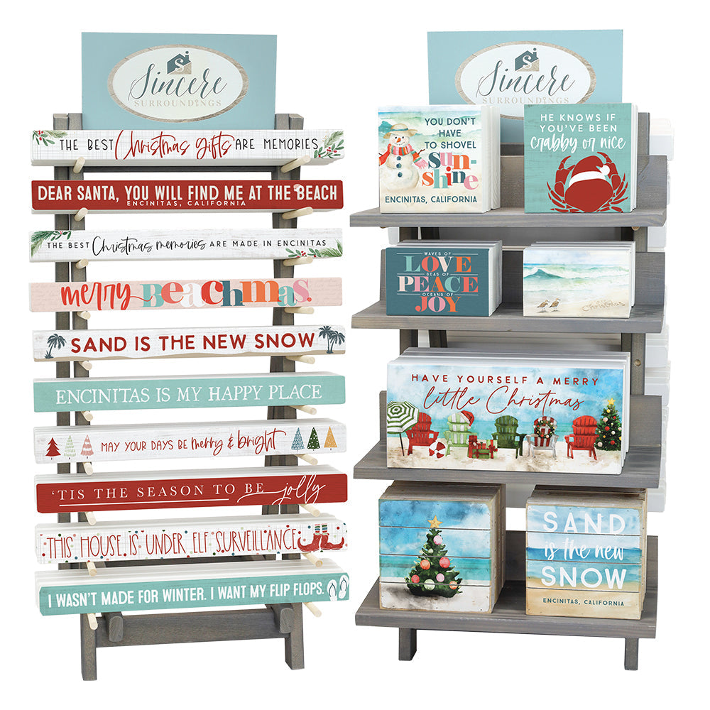 Nautical Christmas A-Frame Countertop Display Bundle 2025 