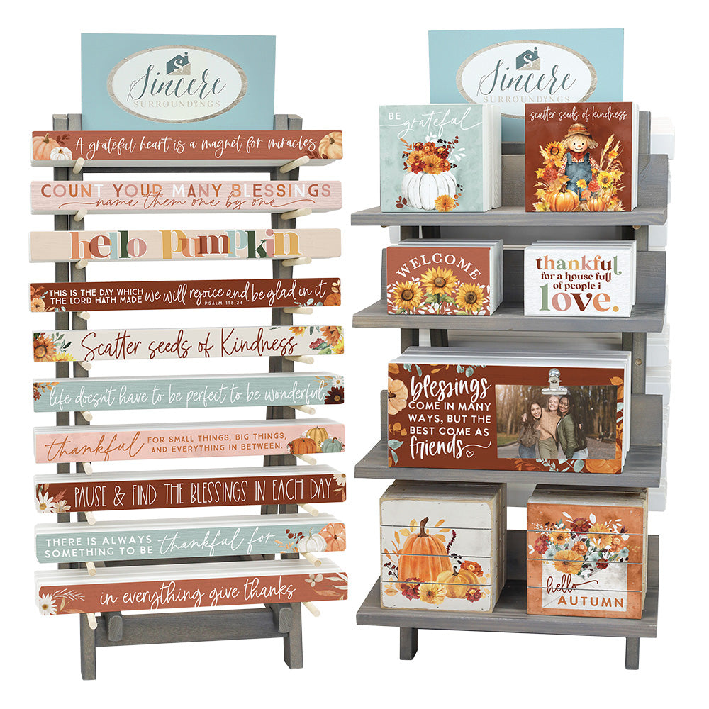 Harvest Blessings A-Frame Countertop Display Bundle 2025 