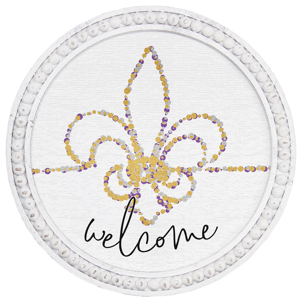 Fleur De Lis Welcome