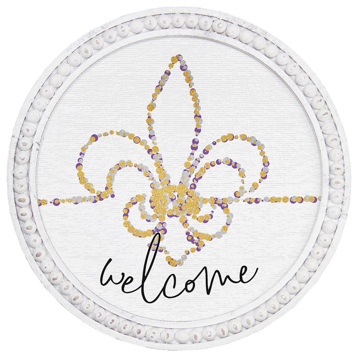 Fleur De Lis Welcome