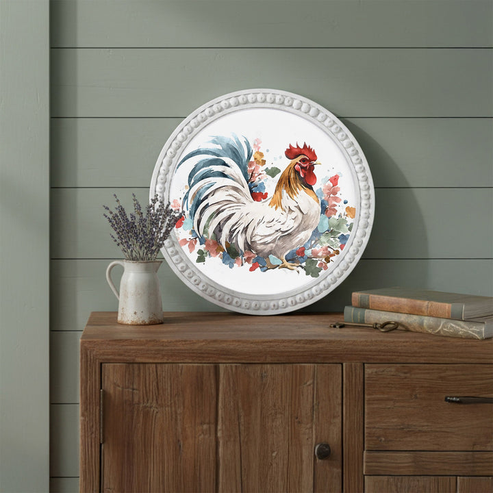 Watercolor Rooster Art