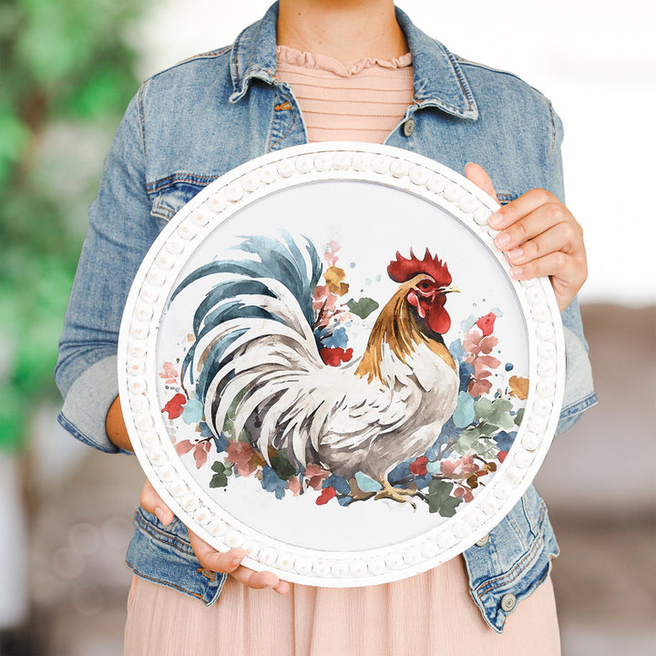 Watercolor Rooster Art