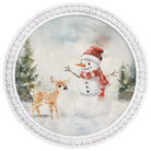 Snowman And Deer