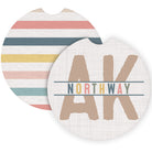 State Initials City Stripes LOC