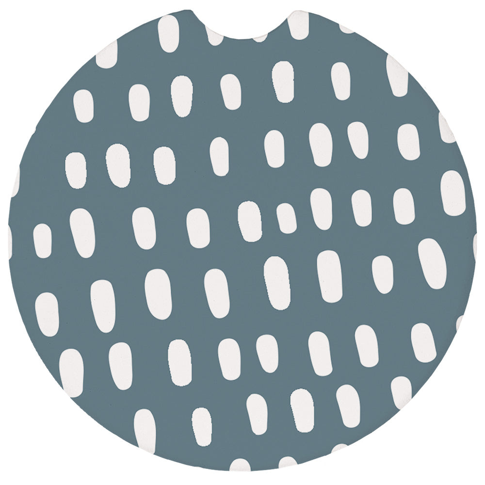 Slate Blue Dot Pattern