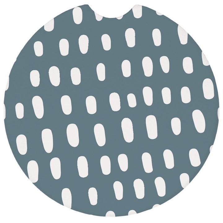 Slate Blue Dot Pattern