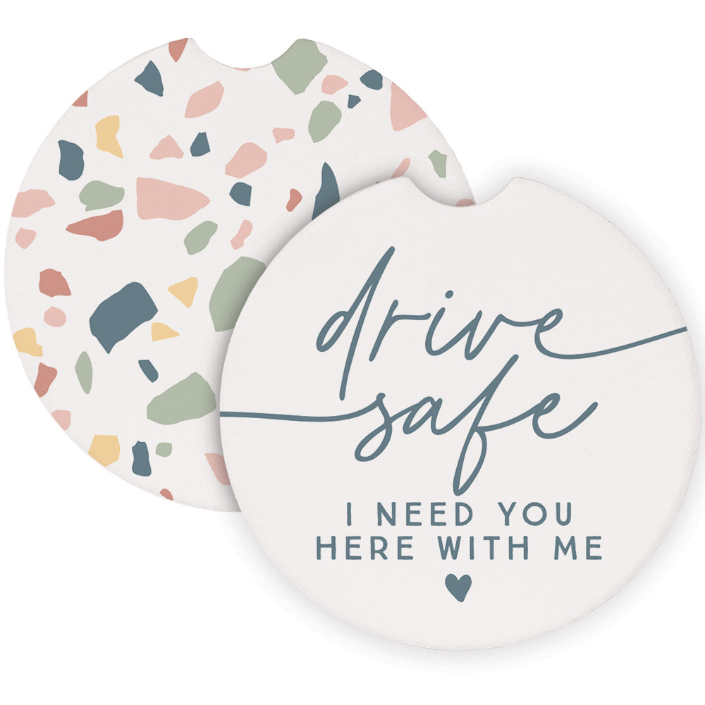 Drive Safe Blue Terrazzo