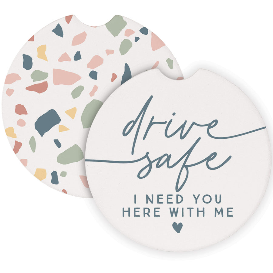 Drive Safe Blue Terrazzo