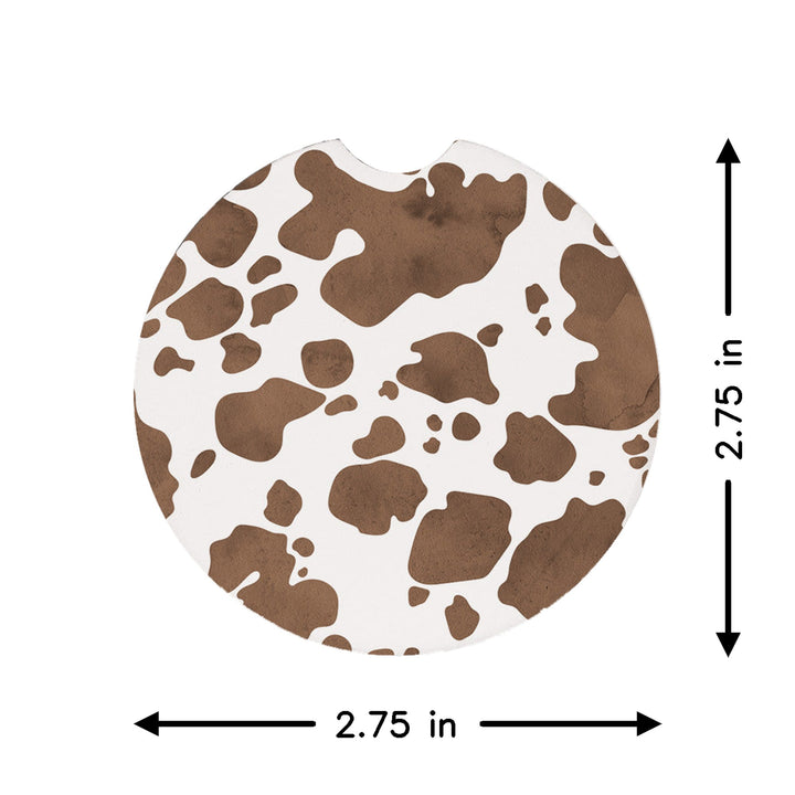 Brown Cow Print Black