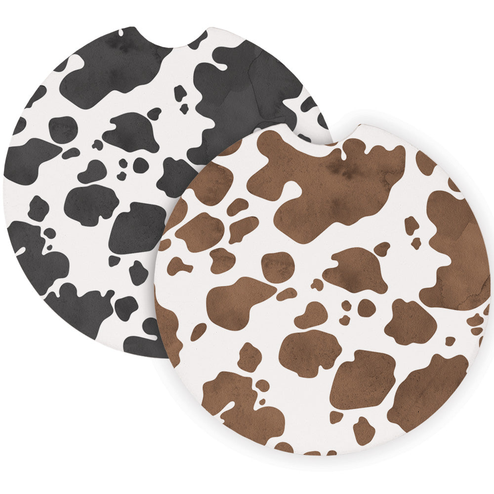 Brown Cow Print Black