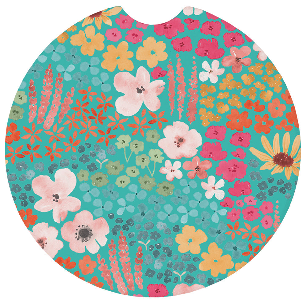 Aqua Florals