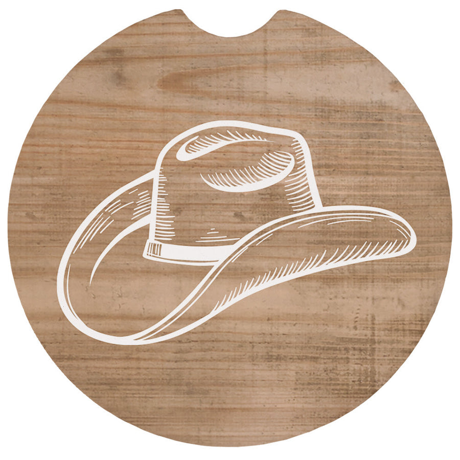 Wood Cowboy Hat 