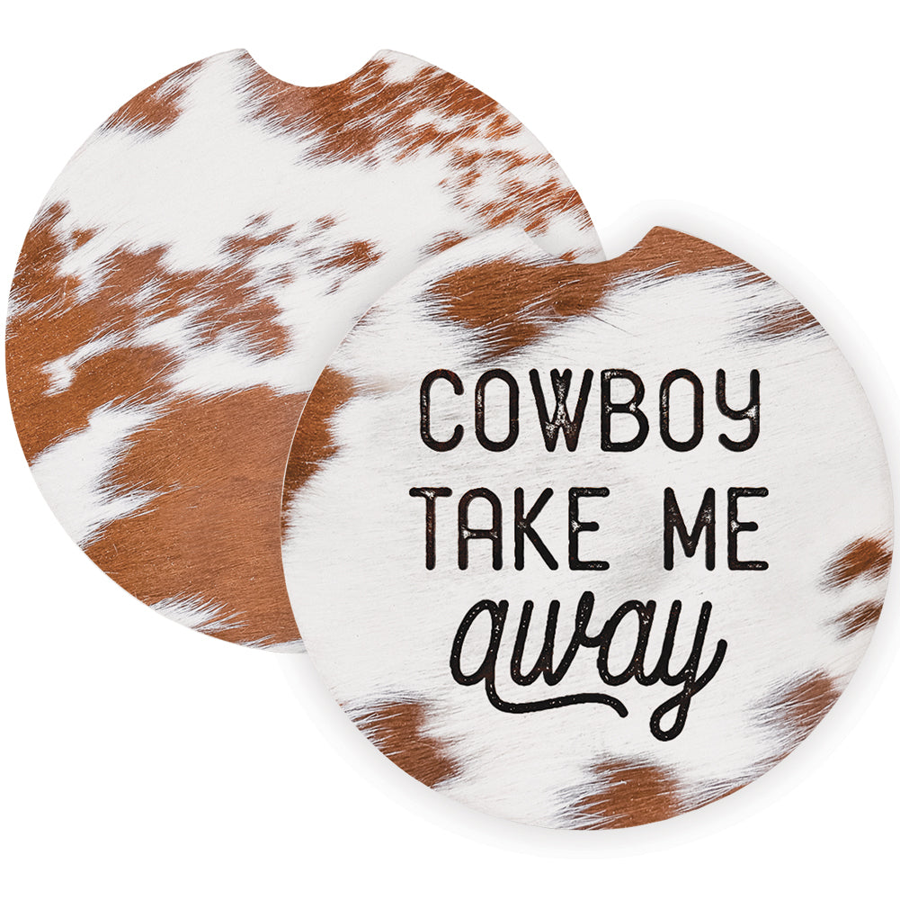 Cowboy Take Cow Print