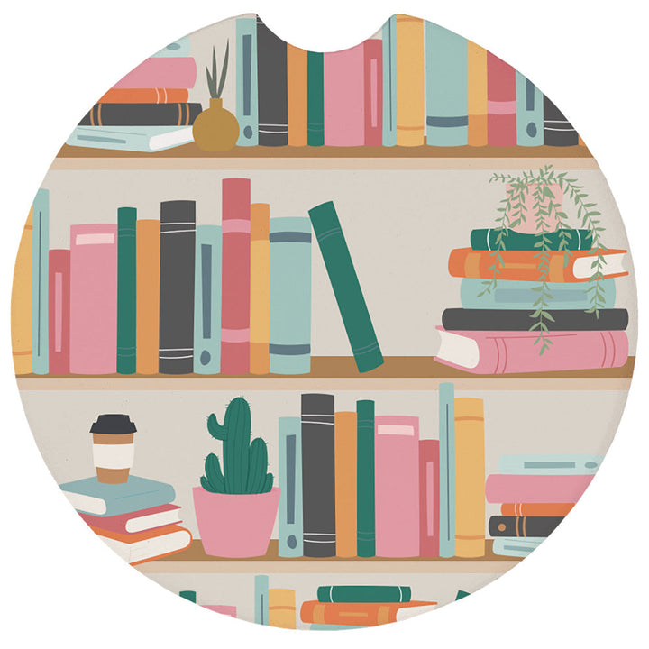 Colorful Book Shelves