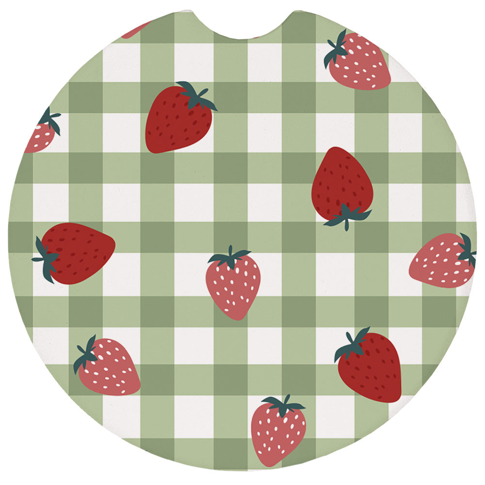 Berry Green Gingham