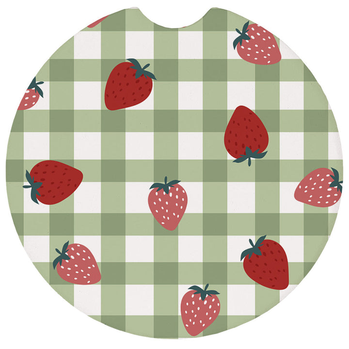 Berry Green Gingham