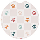 Paw Print Checker Pattern