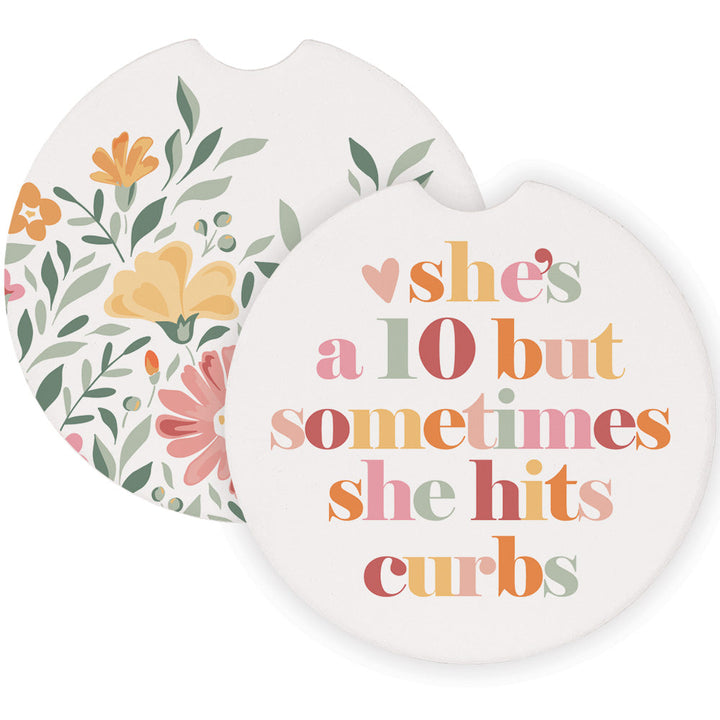 She Hits Curbs Flowers