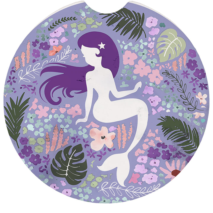 Purple Floral Mermaid